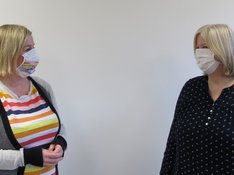 Maresa Kallmeier und Claudia Flaisch im Gespräch