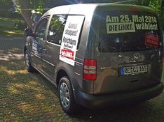 Wahlkampfcaddy der Marler LINKEN Wahlkampfcaddy der Marler LINKEN