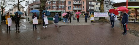 Panoramafoto Demo-Ausklang